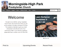 Tablet Screenshot of morningsidehighpark.com